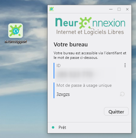 Client de prise en main à distance NeuroSupport (version Windows)